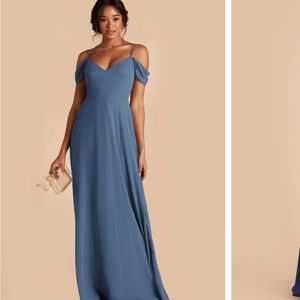 Twilight Blue Birdy Grey Bridesmaid Dress
